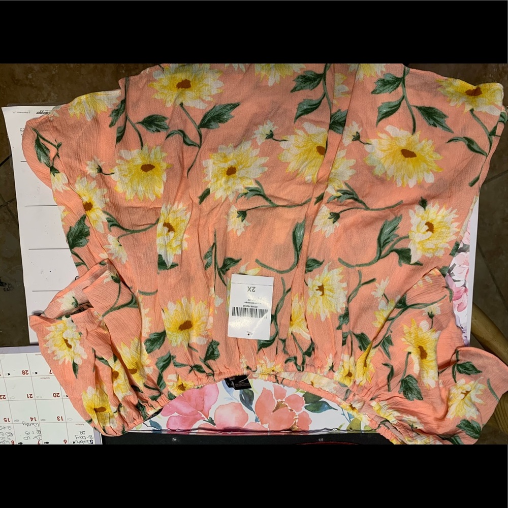 Forever 21 off shoulder crop